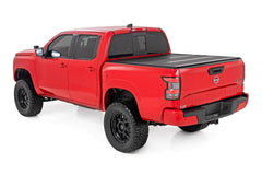 Rough Country Hard Low Profile Bed Cover - 47520551B - Black Patch Performance - ROUG47520551B