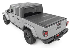 Rough Country Hard Low Profile Bed Cover - 47620500A - Black Patch Performance - ROUG47620500A