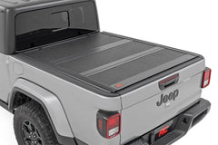Rough Country Hard Low Profile Bed Cover - 47620500A - Black Patch Performance - ROUG47620500A
