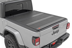 Rough Country Hard Low Profile Bed Cover - 47620500B - Black Patch Performance - ROUG47620500B
