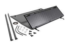 Rough Country Hard Tri - Fold Tonneau Bed Cover - 49113551 - Black Patch Performance - ROUG49113551