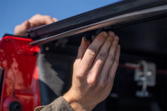 Rough Country Hard Tri - Fold Tonneau Bed Cover - 49120580 - Black Patch Performance - ROUG49120580