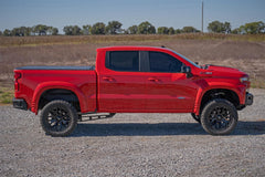 Rough Country Hard Tri - Fold Tonneau Bed Cover - 49120580 - Black Patch Performance - ROUG49120580
