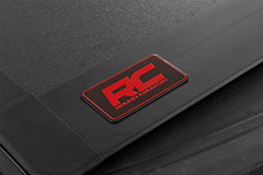 Rough Country Hard Tri - Fold Tonneau Bed Cover - 49120600 - Black Patch Performance - ROUG49120600
