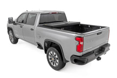 Rough Country Hard Tri - Fold Tonneau Bed Cover - 49120651 - Black Patch Performance - ROUG49120651