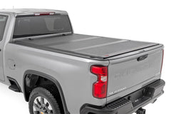 Rough Country Hard Tri - Fold Tonneau Bed Cover - 49120651 - Black Patch Performance - ROUG49120651