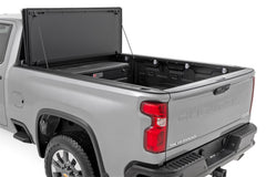 Rough Country Hard Tri - Fold Tonneau Bed Cover - 49120651 - Black Patch Performance - ROUG49120651