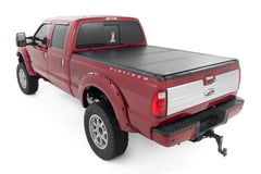 Rough Country Hard Tri - Fold Tonneau Bed Cover - 49214651 - Black Patch Performance - ROUG49214651