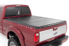 Rough Country Hard Tri - Fold Tonneau Bed Cover - 49214651 - Black Patch Performance - ROUG49214651