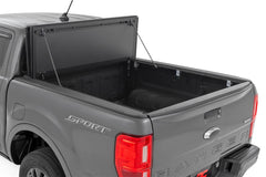 Rough Country Hard Tri-Fold Tonneau Bed Cover - 49220500 - Black Patch Performance - ROUG49220500