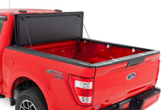 Rough Country Hard Tri - Fold Tonneau Bed Cover - 49220550 - Black Patch Performance - ROUG49220550