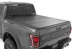 Rough Country Hard Tri - Fold Tonneau Bed Cover - 49221550 - Black Patch Performance - ROUG49221550