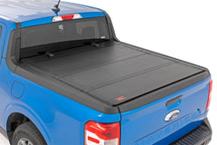 Rough Country Hard Tri - Fold Tonneau Bed Cover - 49254500 - Black Patch Performance - ROUG49254500