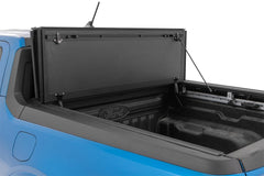 Rough Country Hard Tri - Fold Tonneau Bed Cover - 49254500 - Black Patch Performance - ROUG49254500