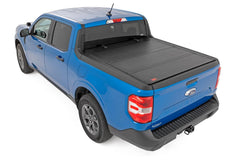 Rough Country Hard Tri - Fold Tonneau Bed Cover - 49254500 - Black Patch Performance - ROUG49254500