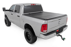 Rough Country Hard Tri - Fold Tonneau Bed Cover - 49318650 - Black Patch Performance - ROUG49318650