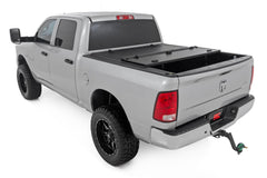 Rough Country Hard Tri - Fold Tonneau Bed Cover - 49319550 - Black Patch Performance - ROUG49319550