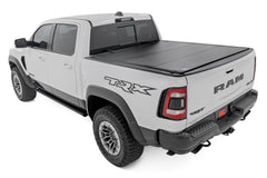 Rough Country Hard Tri - Fold Tonneau Bed Cover - 49320550 - Black Patch Performance - ROUG49320550