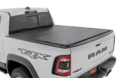Rough Country Hard Tri - Fold Tonneau Bed Cover - 49320650 - Black Patch Performance - ROUG49320650