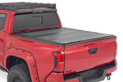 Rough Country Hard Tri - Fold Tonneau Bed Cover - 49415551 - Black Patch Performance - ROUG49415551