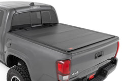 Rough Country Hard Tri - Fold Tonneau Bed Cover - 49420500 - Black Patch Performance - ROUG49420500