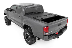 Rough Country Hard Tri - Fold Tonneau Bed Cover - 49420500 - Black Patch Performance - ROUG49420500