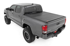 Rough Country Hard Tri - Fold Tonneau Bed Cover - 49420600 - Black Patch Performance - ROUG49420600