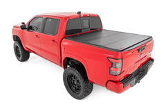 Rough Country Hard Tri-Fold Tonneau Bed Cover - 49520501 - Black Patch Performance - ROUG49520501