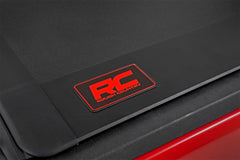 Rough Country Hard Tri - Fold Tonneau Bed Cover - 49620500 - Black Patch Performance - ROUG49620500