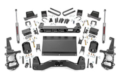 Rough Country 6 in Suspension Lift Kit w/Shocks - 49930 - Black Patch Performance - ROUG49930