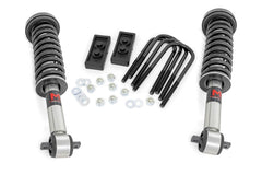 Rough Country 2.5 in Suspension Lift Kit w/Shocks - 510040 - Black Patch Performance - ROUG510040