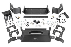 Rough Country Hidden Winch Mounting Plate - 51065 - Black Patch Performance - ROUG51065