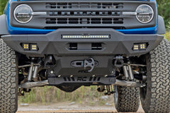 Rough Country Hidden Winch Mounting Plate - 51065 - Black Patch Performance - ROUG51065