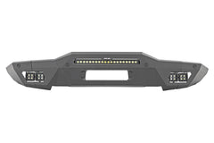 Rough Country LED Front Bumper - 51074 - Black Patch Performance - ROUG51074
