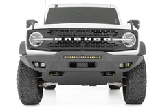 Rough Country LED Front Bumper - 51075 - Black Patch Performance - ROUG51075