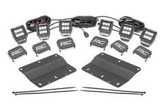 Rough Country LED Fog Light Kit - 51085 - Black Patch Performance - ROUG51085