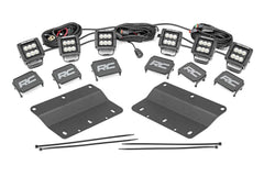 Rough Country LED Fog Light Kit - 51086 - Black Patch Performance - ROUG51086