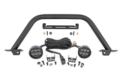 Rough Country LED Front Bumper - 51111 - Black Patch Performance - ROUG51111