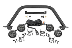 Rough Country LED Front Bumper - 51112 - Black Patch Performance - ROUG51112