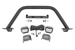 Rough Country LED Front Bumper - 51114 - Black Patch Performance - ROUG51114