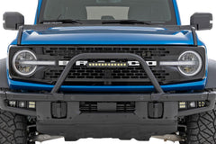 Rough Country LED Front Bumper - 51117 - Black Patch Performance - ROUG51117