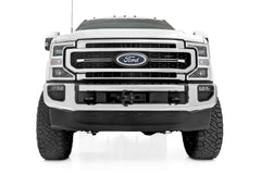 Rough Country Hidden Winch Mounting Plate - 51127 - Black Patch Performance - ROUG51127