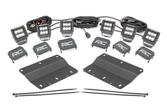 Rough Country LED Fog Light Kit - 51140 - Black Patch Performance - ROUG51140