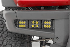 Rough Country LED Fog Light Kit - 51140 - Black Patch Performance - ROUG51140