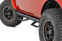 Rough Country SRL2 Side Steps - 51143 - Black Patch Performance - ROUG51143