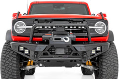 Rough Country LED Front Bumper - 51205 - Black Patch Performance - ROUG51205
