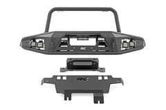 Rough Country LED Front Bumper - 51205 - Black Patch Performance - ROUG51205