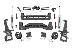Rough Country 4 in Suspension Lift Kit w/Shocks - 52330 - Black Patch Performance - ROUG52330