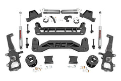 Rough Country 6 in Suspension Lift Kit w/Shocks - 52430 - Black Patch Performance - ROUG52430
