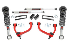 Rough Country 3 in Suspension Lift Kit w/Shocks - 54440RED - Black Patch Performance - ROUG54440RED